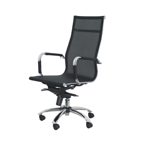 Sillon de oficina con brazos respaldo malla
