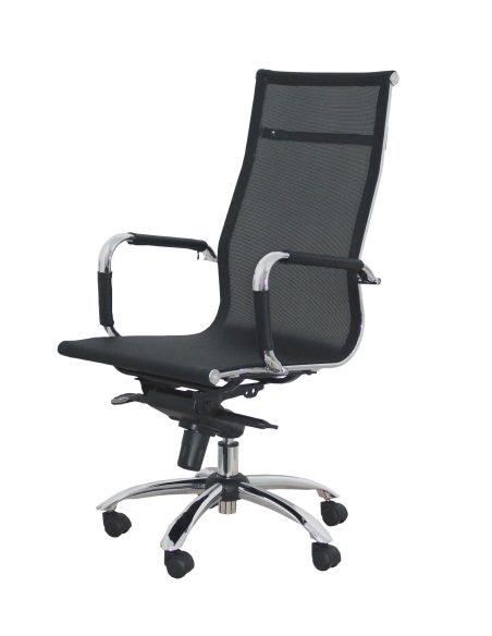 Sillon de oficina con brazos respaldo malla