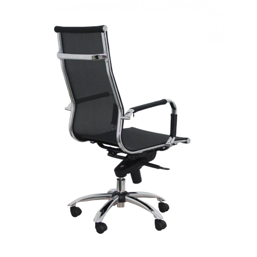 Sillon de oficina con brazos respaldo malla