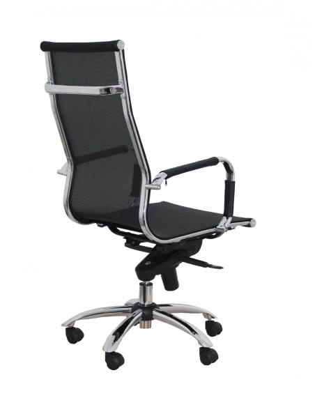 Sillon de oficina con brazos respaldo malla