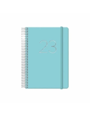 Agenda anual Dohe Gloss espiral dia pagina 125x180 verde