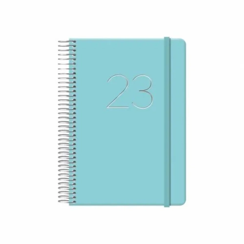 Agenda anual Dohe Gloss espiral dia pagina 125x180 verde