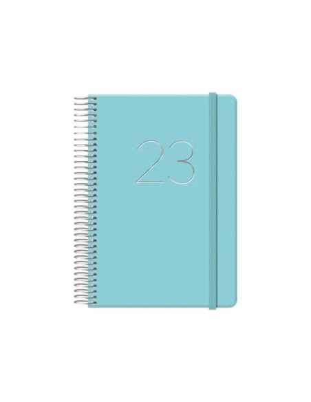 Agenda anual Dohe Gloss espiral dia pagina 125x180 verde