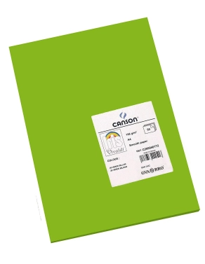 Cartulina A4 canson Iris 185 gramos verde billar