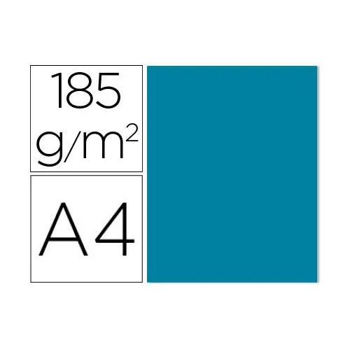 Cartulina A4 canson Iris 185 gramos Azul caribe