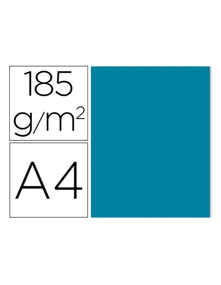 Cartulina A4 canson Iris 185 gramos Azul caribe