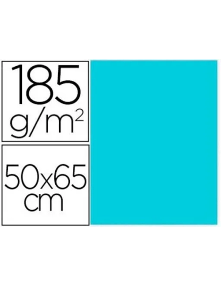 Cartulina Iris Canson Guarro 50x65 azul caribe