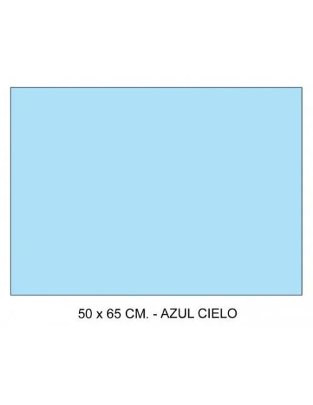 Cartulina Iris Canson Guarro 50x65 azul cielo