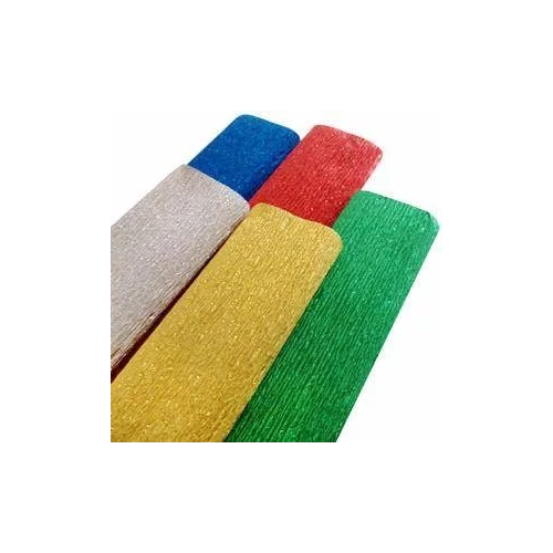 Papel crepe Canson 0,5x2,5 mts metalizado rojo 24