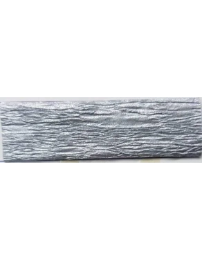 Papel crepe Canson 0,5x2,5 mts metalizado plata 24