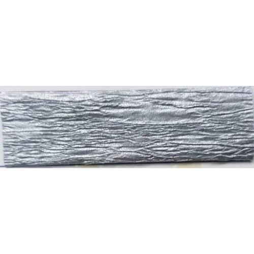 Papel crepe Canson 0,5x2,5 mts metalizado plata 24