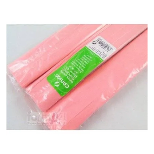 Papel crepe Canson 0,5x2,5 mts Rosa Salmon 1403