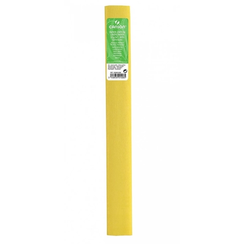 Papel crepe Canson 0,5x2,5 mts amarillo paja 1408