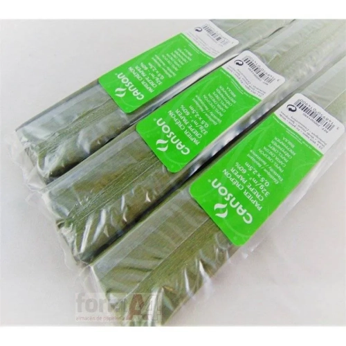 Papel crepe Canson 0,5x2,5 mts verde 1490