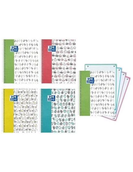Cuaderno espiral Oxford Funny A5 120 hojas cuadricula 5x5 surtidos