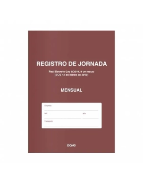 Libro registro de horarios