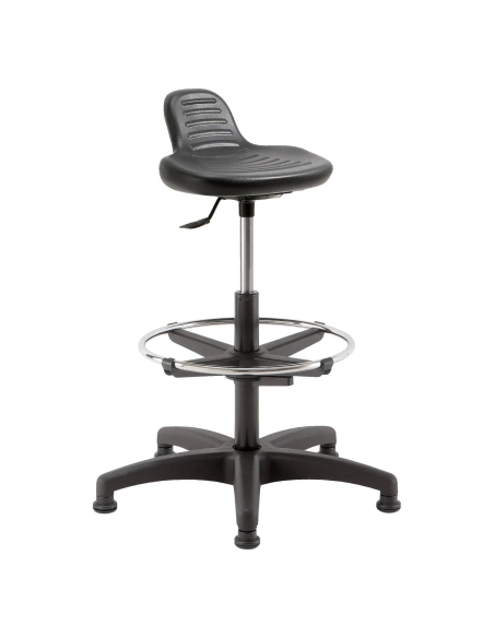 Taburete profesional alto poliuretano con tacos