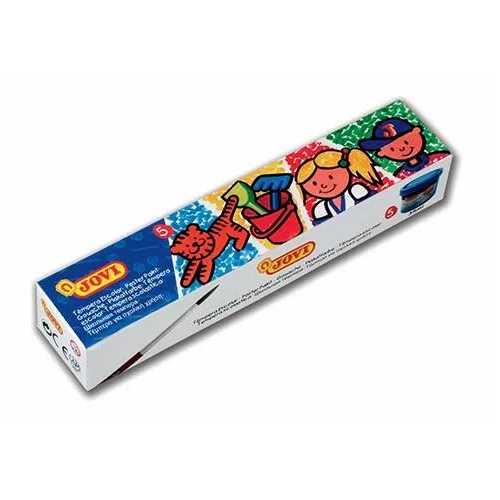 Caja 5 temperas Jovi con pincel