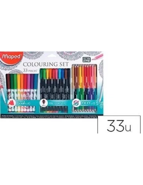 Caja de dibujo 33 piezas maped