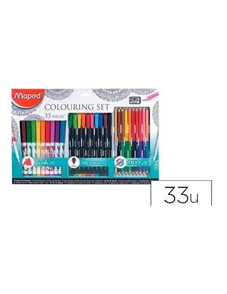 Caja de dibujo 33 piezas maped
