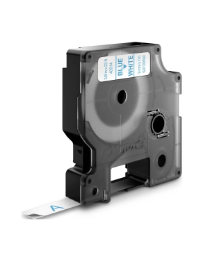 Cinta Dymo 9 mmx7m azul sobre blanco