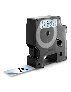 Cinta Dymo 19 mmx7m negro sobre transparente