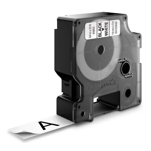 Cinta Dymo 19 mmx7m negro sobre blanco