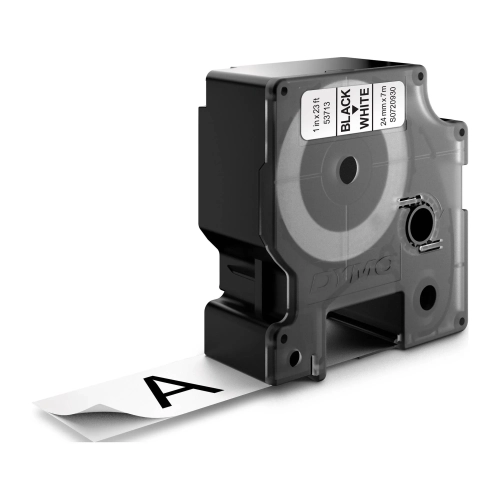 Cinta Dymo 24mmx7m negro sobre blanco