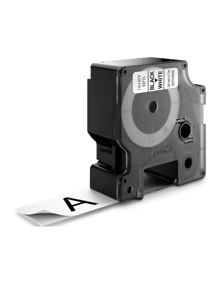 Cinta Dymo 24mmx7m negro sobre blanco