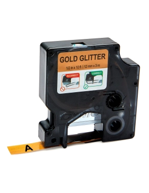 Cinta Dymo D1 12mm x 3m oro