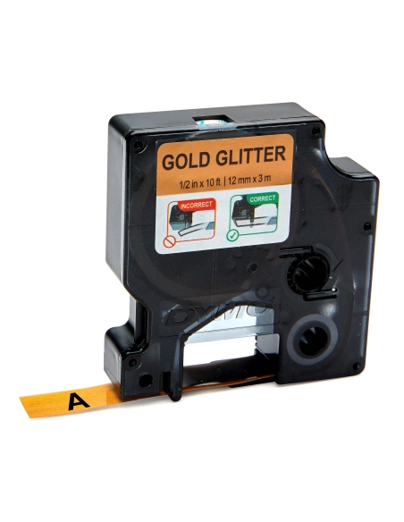 Cinta Dymo D1 12mm x 3m oro