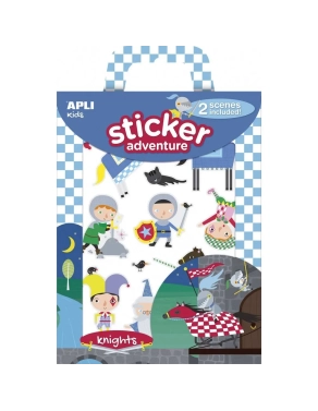 Sticker removibles caballeros mediavales