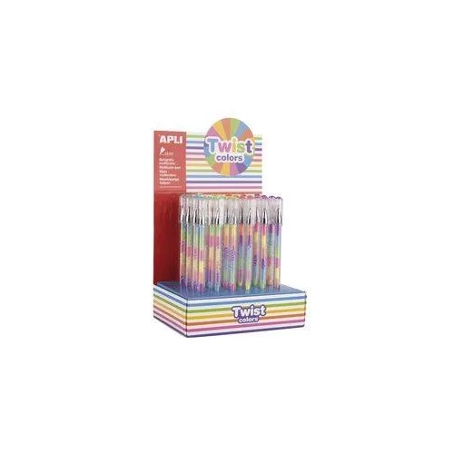 Boligrafo apli twist colors