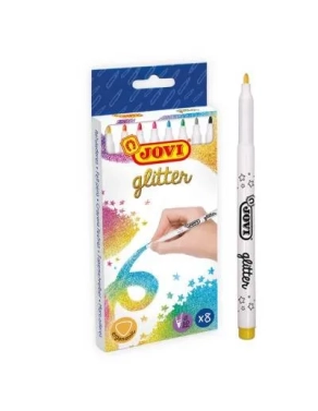 Rotuladores purpurina Jovi estuche 8 unidades