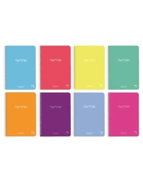 Block  folio 80 hojas rallado 90 grms con tapas PP Plastipac Pacsa