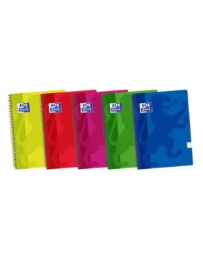 Block oxford folio cuadricula 5x5 tapa plastica colores surtidos