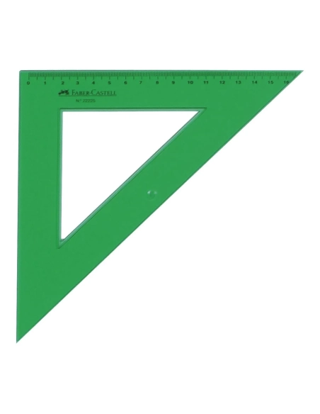 Escuadra verde Faber Castell escolar 32 cm