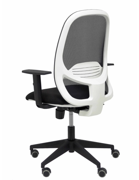 Silla oficina blanca ergonomica sincro