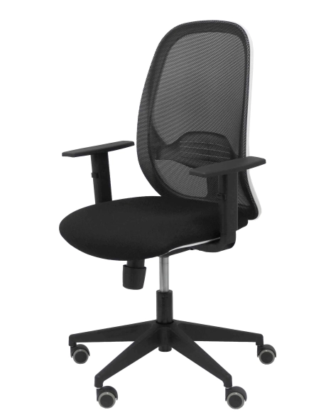 Silla oficina blanca ergonomica sincro
