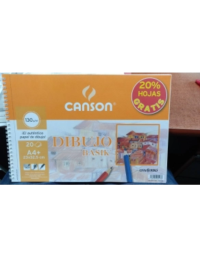 Block dibujo Canson Basik A4+ con recuadro