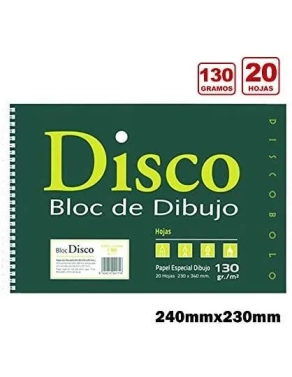 Block dibujo Disco sin recuadro