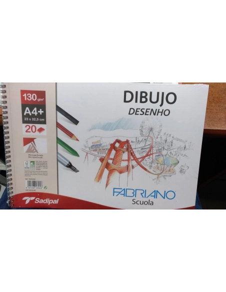 Block dibujo Sadipal Fabriano a4 con recuadro