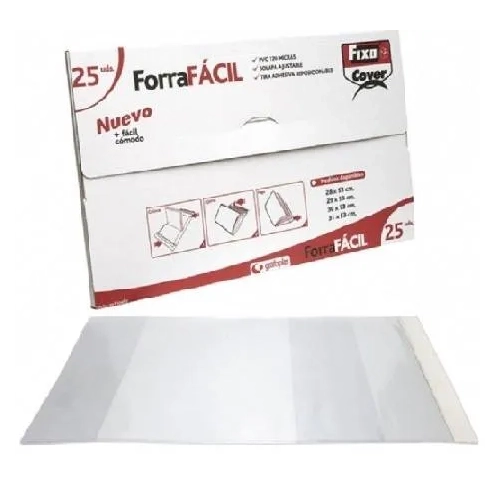 Forro libros ajustable plastico 28x53