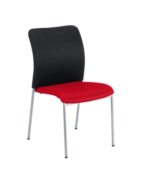 Silla confidente sin brazos Siracusa rojo