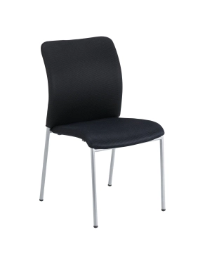 Silla confidente sin brazos Siracusa negra