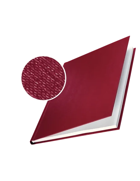 Tapa encuadernar rigida  Leitz Channel lomo 7,00 mm burdeos