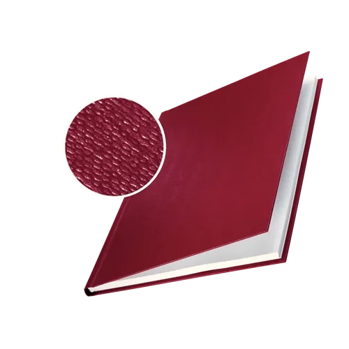 Tapa encuadernar rigida  Leitz Channel lomo 10,50 mm burdeos