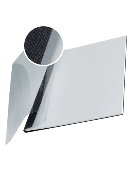 Tapa encuadernar flexible Leitz Channel lomo 14 mm negra