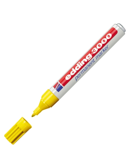 Rotulador permanente Edding 3000 amarillo