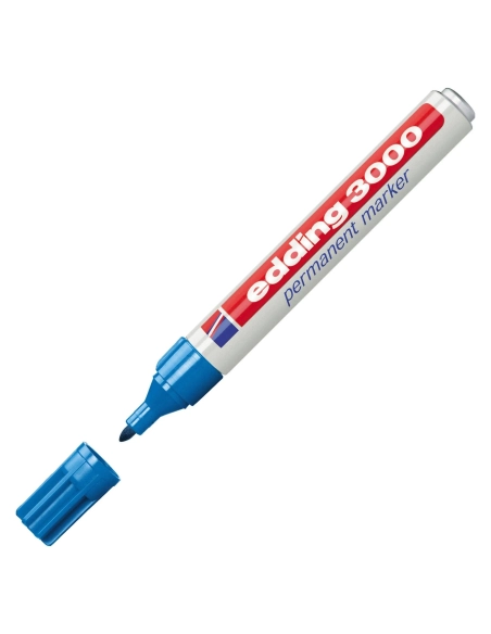 Rotulador permanente Edding 3000 azul claro